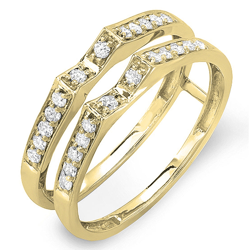 Round Diamond Ring in 14K Yellow Gold, 0.32 CT