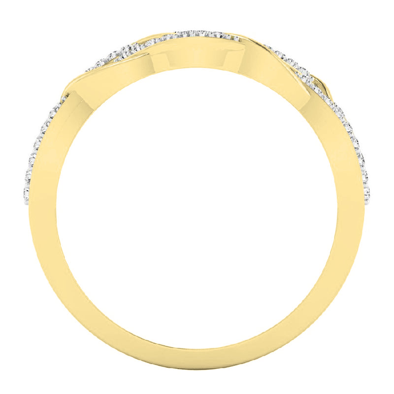 Wedding Band Stackable Ring in 14K Yellow Gold, 1/4 CT