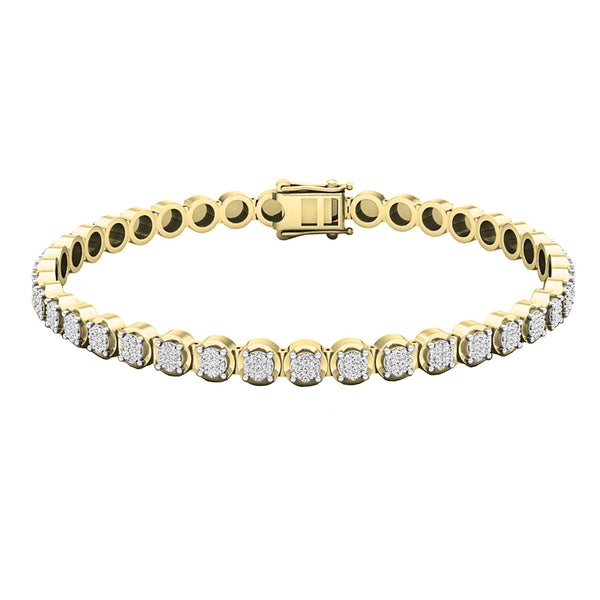 Diamond Tennis Bracelet in 10K Yellow Gold, 1 CT